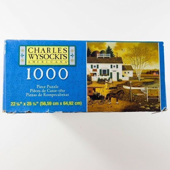 Charles Wysocki's Americana The Birch Point Cove 1000 Piece Puzzle - Picture 7 of 7